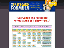 Tablet Screenshot of fretboardformula.com